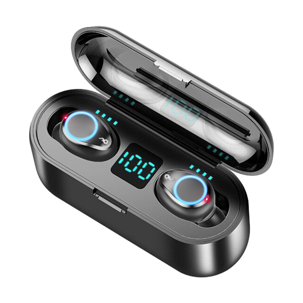 F9 TWS Bluetooth 5.0 Earphones Wireless Headphones HiFi Stereo Earbuds with LED Digital Display F9 TWS Bluetooth 5.0 Earphones Wireless Headphones HiFi Stereo Earbuds with LED Digital Display